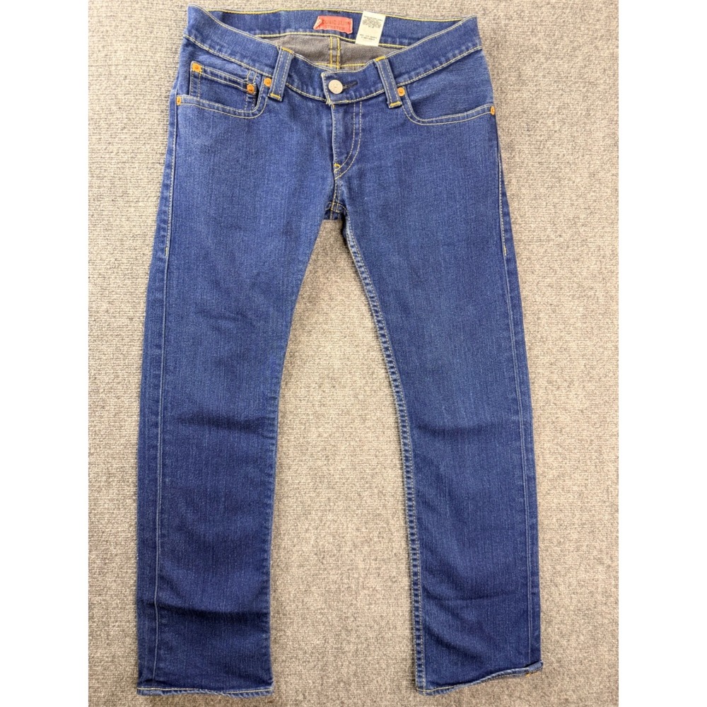 Levis Type 1 Iconic Slim Jeans Mens 26x28 Blue Denim Stretch Workwear Streetwear